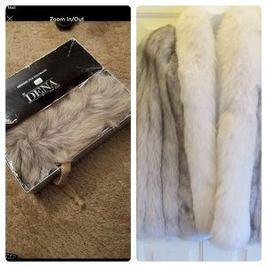 Absolutely gorgeous Silver Fox Coat & Headband